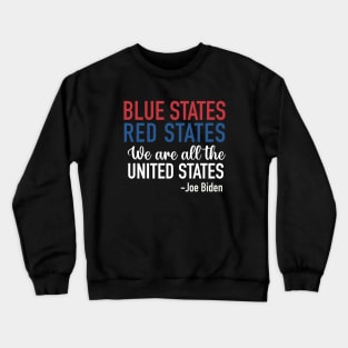 Blue States, Red States, UNITED STATES Crewneck Sweatshirt